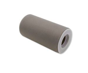 Tulle in rotolo 12,5 cm x 25 mt argento opaco - 26581