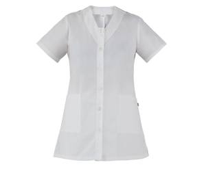 Casacca Camelia da donna manica corta taglia L bianco - 2381