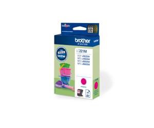 Cartuccia BROTHER Inkjet Magenta LC221M Originale - 1988