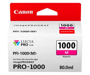 Cartuccia CANON Inkjet Magenta PFI 1000M 0548C001 Originale - 2237