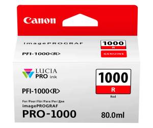 Cartuccia CANON Inkjet Rosso PFI 1000,0554C001 Originale - 3019