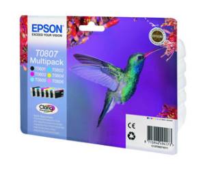Cartuccia EPSON Inkjet C M G N C CH M CH T0807,7,4 ml cad Originale - 443