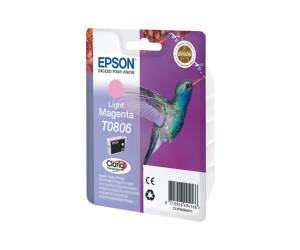 Cartuccia EPSON Inkjet Magenta chiaro T0806 Originale - 449
