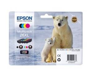Cartuccia Multipack EPSON Inkjet Inkjet 26Xl C M G N C M G 9,7 ml cad K 12,2 ml Originale - 4733