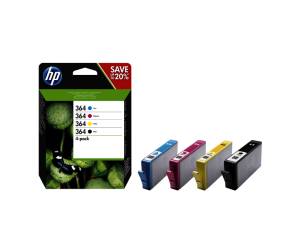 Confezione 4 cartucce HP Inkjet 364 C M G N Originale - 2088