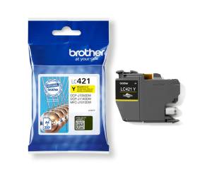 Cartuccia BROTHER Inkjet Giallo LC 421Y LC421Y Originale - 10901