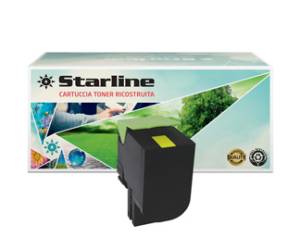 Toner Ricostruito - per Lexmark - giallo - 70C2HY0 - 3000 pagine - Starline - K15825TA - 8025133114747 - DMwebShop
