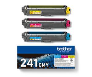 Multipack Toner Originali - TN-241 - Confezione 3 cartucce - Brother - TN241CMY - 4977766812832 - DMwebShop