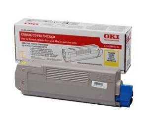 Toner - giallo - C5850-C5950 - 6000 pagine - Oki - 43865721 - 5031713039853 - DMwebShop