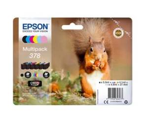 Cartuccia ink - 378 - C-M-Y-C CH-M CH-K - C-M-Y 4,1 ml - C CH-M CH 4,8 ml - K 5,5 ml - Epson - C13T37884010 - 8715946646473 - DMwebShop