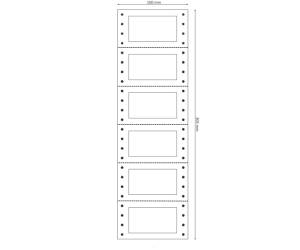 Etichette adesive a modulo continuo TT956 - carta - corsia singola - permanenti - 64 x 34 mm - 6 etichette per foglio - 200 fogli - bianco - X200TT956 - 8007047009456 - DMwebShop