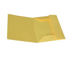 Cartellina 3 lembi 200 gr cartoncino bristol giallo sole Starline - 514