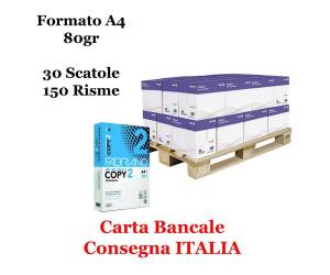 Carta Copy2 - A4 - 80 gr - 500 fogli (bancale da 150 risme) Fabriano Performance A4-bancale150r - 8001348103004 - DMwebShop