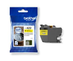 Cartuccia BROTHER Inkjet Giallo LC 422Y LC422Y Originale - 396