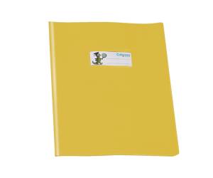 Copriquaderno GreenLine con alette PVC 220 mic A5 lucido coprente giallo - 27277