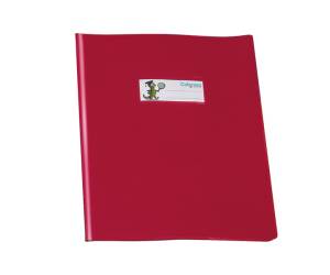 Copriquaderno GreenLine con alette PVC 220 mic A5 lucido coprente rosso - 27288