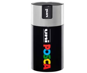 Gift Box c coperchio argento 18 marcatori Uni Posca PC5M punta media colori assortiti - 22355