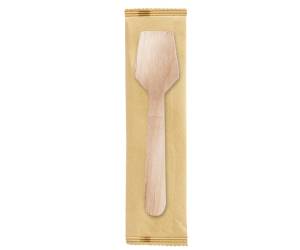 Palettina gelato monouso in legno imbustata singolarmente 9,6 cm - 27221