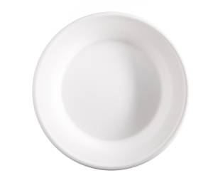 Piatto fondo monouso rotondo 680 ml canna da zucchero bianco - 27205
