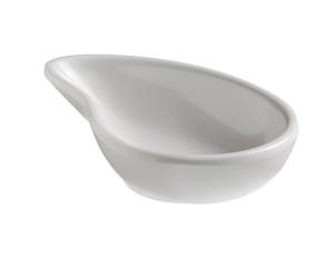 Ciotola a goccia fingerfood - 10 x 6,5 x 2,4 cm - melamina - bianco - Leone - T8165 - 8024112006059 - DMwebShop