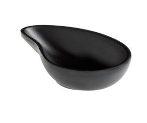 Ciotola a goccia fingerfood - 10 x 6,5 x 2,4 cm - melamina - nero - Leone - T8165.Z - 8024112006073 - DMwebShop