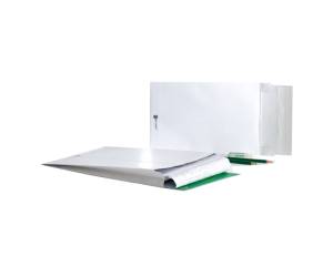 Buste a sacco Securitex con soffietti B4,25 x 35,3 x 3,8 cm 130 gr bianco - 27575