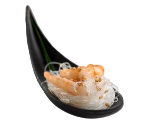 Ciotola a cucchiaio fingerfood 14,5 x 4,5 x 1,5 cm melamina nero - 27970