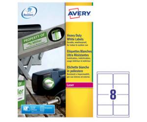 Etichette adesive L4715 in poliestere laser permanenti 99,1 x 67,7 mm 20 fogli bianco - 28019