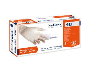 Guanti in lattice R40 con polvere taglia S bianco - 27913