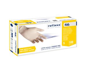 Guanti in lattice R46 senza polvere taglia S bianco - 27905
