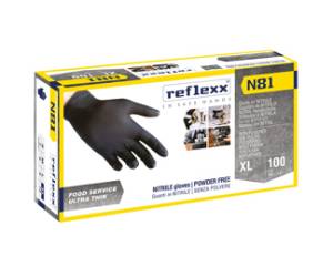 Guanti in nitrile N81 taglia XL nero - 27906
