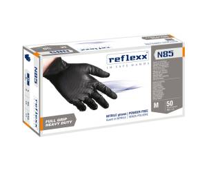 Guanti in nitrile N85B ultra resistenti taglia M nero - 27888