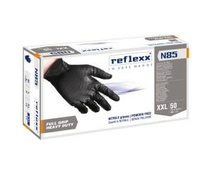 Guanti in nitrile N85B ultra resistenti taglia XXL nero scatola 50 pezzi - 27892