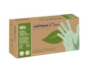 Guanti in nitrile bio taglia M verde pastello - 27912