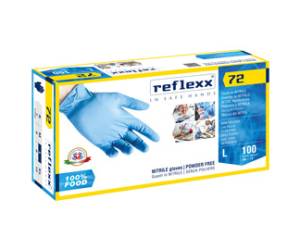 Guanti in nitrile foodline R72 taglia L azzurro - 27901