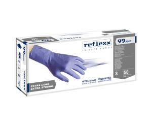 Guanti in nitrile ultra resist R99 manichetta lunga taglia S indaco - 27920