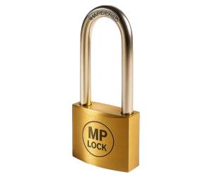 Lucchetto ad arco lungo 30 mm acciaio cromato - 28047