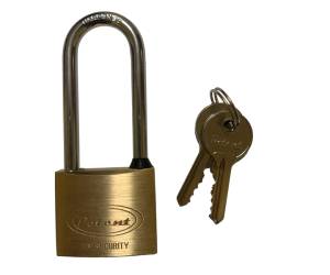 Lucchetto ad arco lungo 40 mm acciaio cromato - 28046