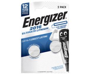 Micropila CR2016,3 V a pastiglia Ultimate Lithium blister 2 pezzi - 27958