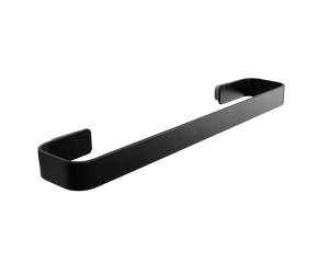 Portasalviette 35 x 6,5 cm acciaio inox verniciato nero - 27996