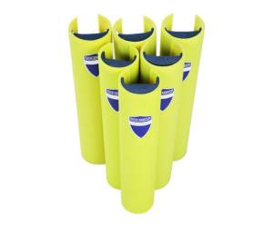 Protezione per scaffalature per montanti larghi 70,87 mm H 60 cm giallo fluo Rack Armour - 27584