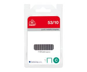 Punti zincati 53,10,10 mm metallo confezione da 1120 punti - 28055