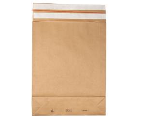 Sacchetti a fondo quadro E Green 40 x 50 x 10,10 cm carta kraft avana - 27559