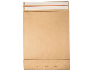 Sacchetti a fondo quadro E Green 45 x 57 x 10,10 cm carta kraft avana - 27561