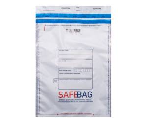 Sacchetti di sicurezza Safe Bag per corrieri B4,25,6 x 37,4 cm PE bianco - 27572