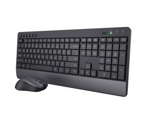 Set tastiera wireless e mouse wireless ultrasilenzioso Trezo - 28080