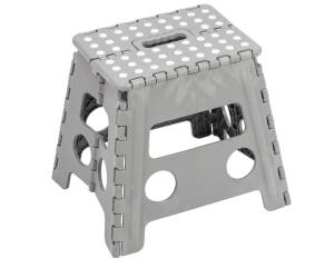 Sgabello alto Clic Clac 30 x 22 x 32 cm grigio - 28101