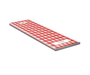 Tovaglia Tissue linea Snack 100 x 100 cm rosso bianco - 27676