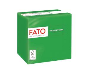 Tovagliolo carta 24 x 24 cm 2 veli verde smeraldo - 27686