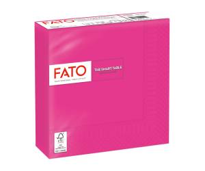 Tovagliolo carta 33 x 33 cm 2 veli fucsia - 27683